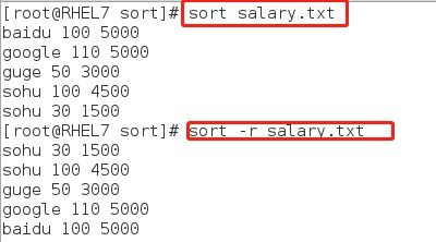 sort命令详解,sort 命令