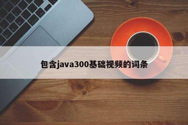 包含java300基础视频的词条